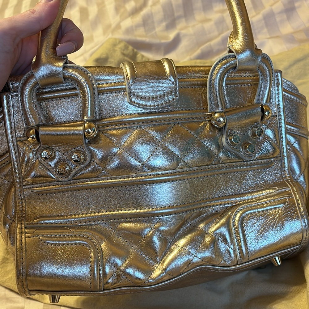 Burberry Metallic Gold Satchel - Picture 3 of 5